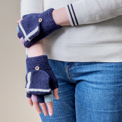 Women's/children's winter phone gloves - black — Hurtel