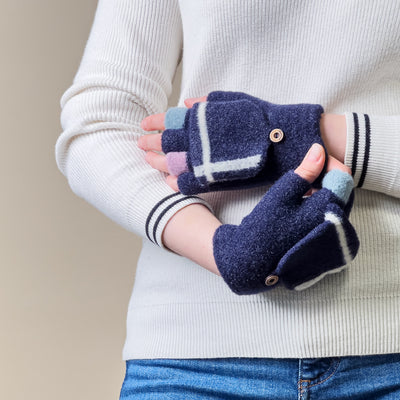 Women's/children's winter phone gloves - black — Hurtel