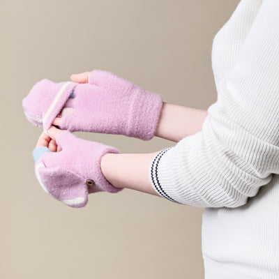 Women's/children's winter telephone gloves - pink — Hurtel