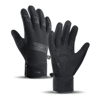 Insulated sports phone gloves (size XL) - black — Hurtel