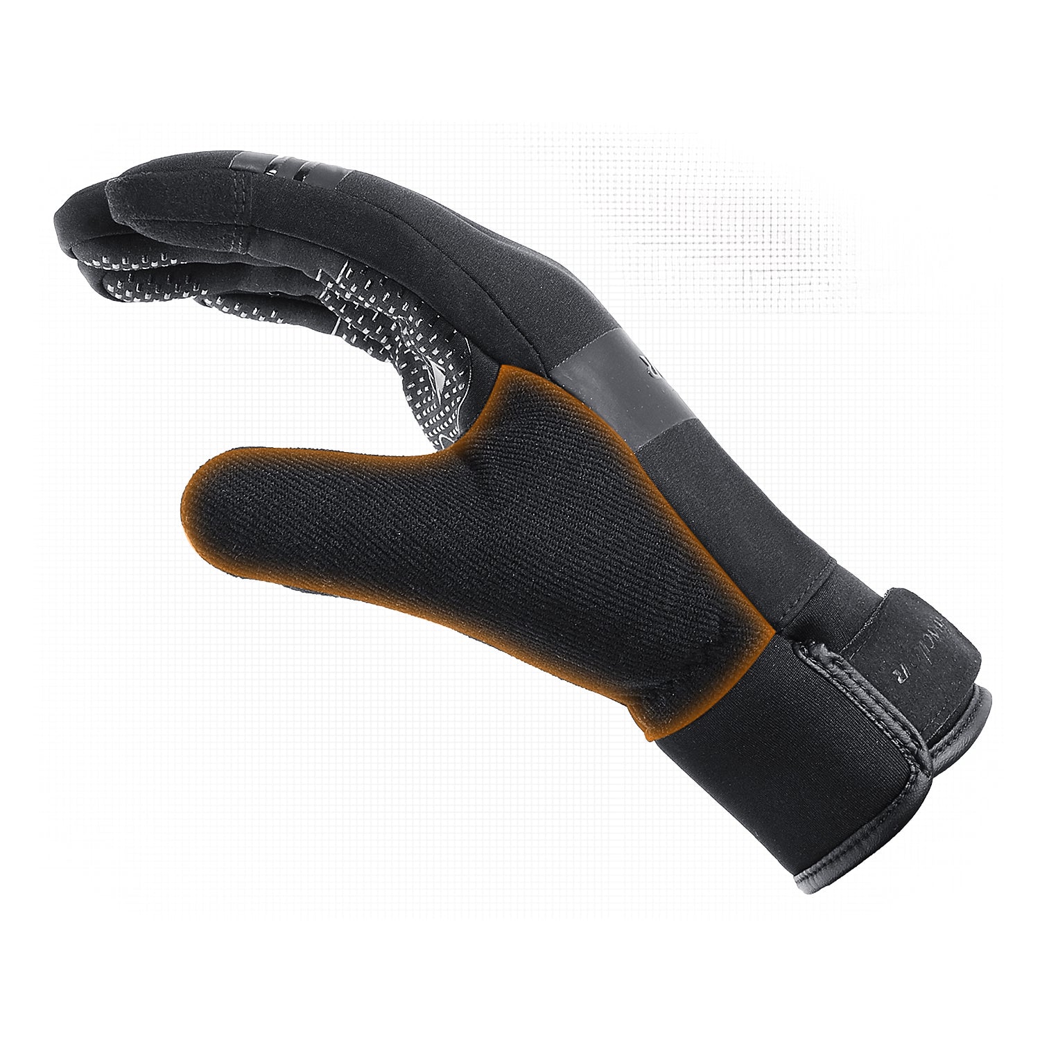 Insulated sports phone gloves (size XL) - black — Hurtel
