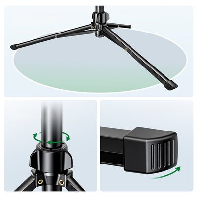 Ugreen LP680 selfie stick with stand and Bluetooth remote control 1.8m - black