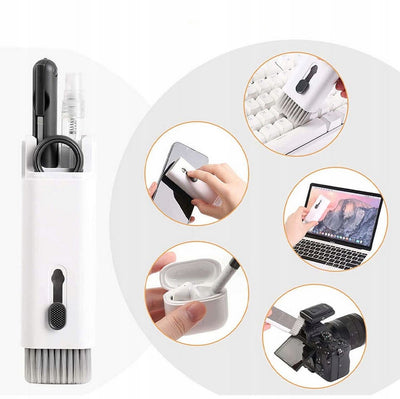 Multifunctional 7in1 cleaning set for headphones and keyboard - gray — Hurtel