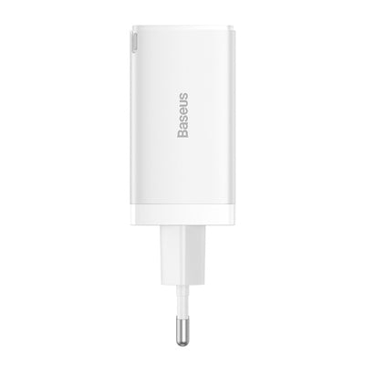 GaN 2xUSB C 1xUSB 65W fast charger Baseus GaN5 Pro + USB C - USB C 100W cable - white