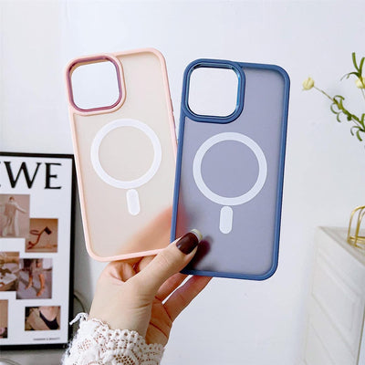 Magnetic Color Matte Case for iPhone 15 Plus - green — Hurtel