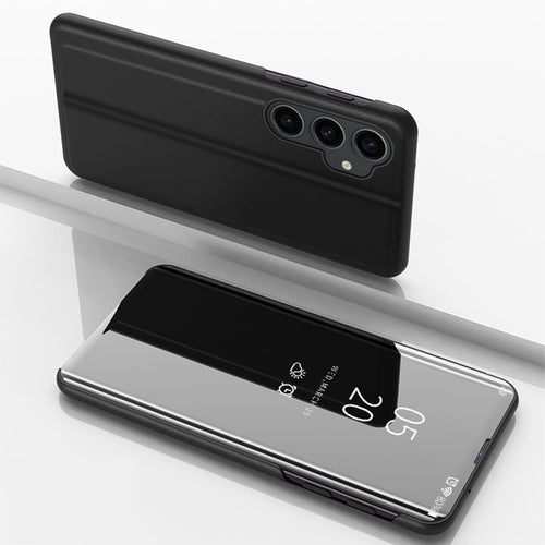 Hard flip case for Samsung Galaxy S23 FE Clear View Case - black — Hurtel