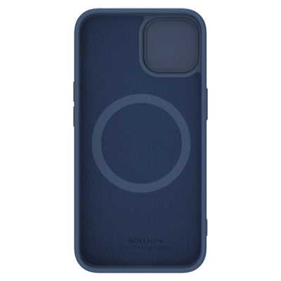 Nillkin CamShield Silky Silicone Case for iPhone 15 Plus with Camera Protector - Dark Blue