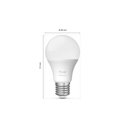 Philips Hue E WCA 806 A60 1P EU | E27 | 8 W | 16 million colours, White and colour light | Bluetooth, Zigbee