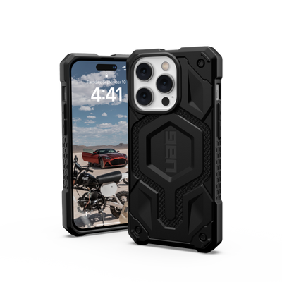 UAG Monarch MagSafe case for iPhone 14 Pro - black kevlar