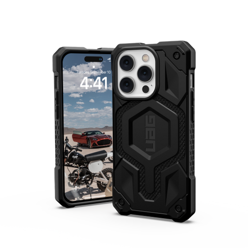 UAG Monarch MagSafe case for iPhone 14 Pro - black kevlar