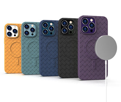 MagSafe Woven Case for iPhone 15 Pro - navy blue — Hurtel