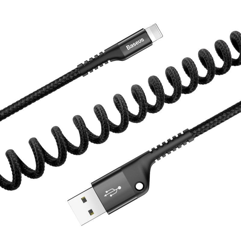 Baseus Spring-loaded cable Lightning 1m 2A (black) - Product Image 5