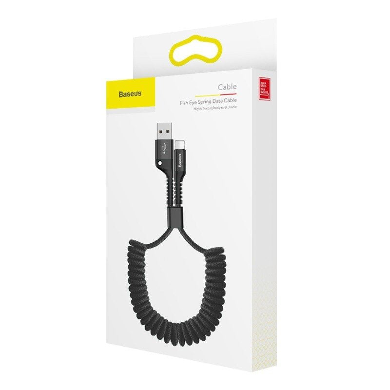 Baseus Spring-loaded cable Lightning 1m 2A (black) - Product Image 6
