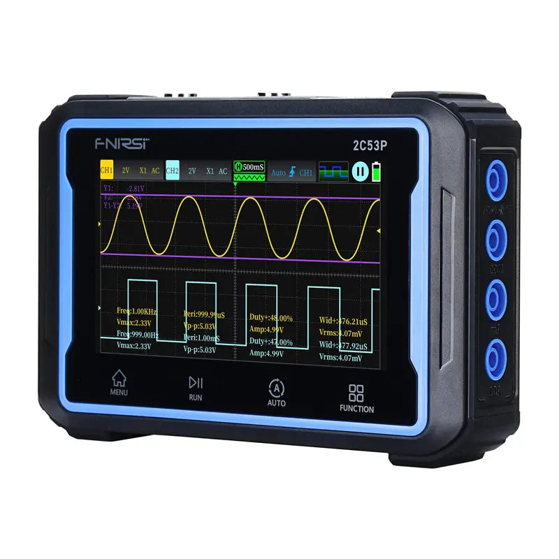 Portable 3-in-1 FNIRSI 2C53P 4.3" touchscreen oscilloscope - Image 5