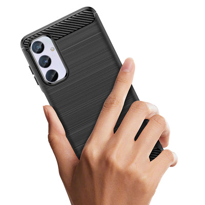Flexible carbon pattern case for Samsung Galaxy M54 Carbon Case - black — Hurtel
