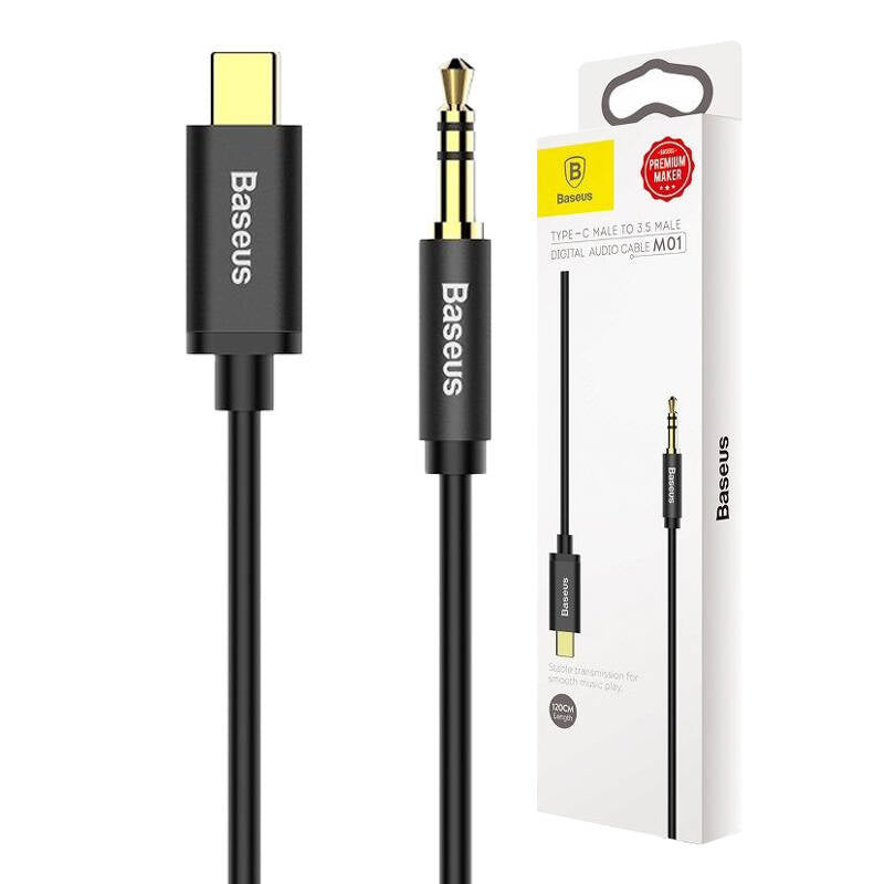 Baseus Yiven Audio cable USB-C to mini jack 3,5mm, 1.2m (Black) - Product Image 8