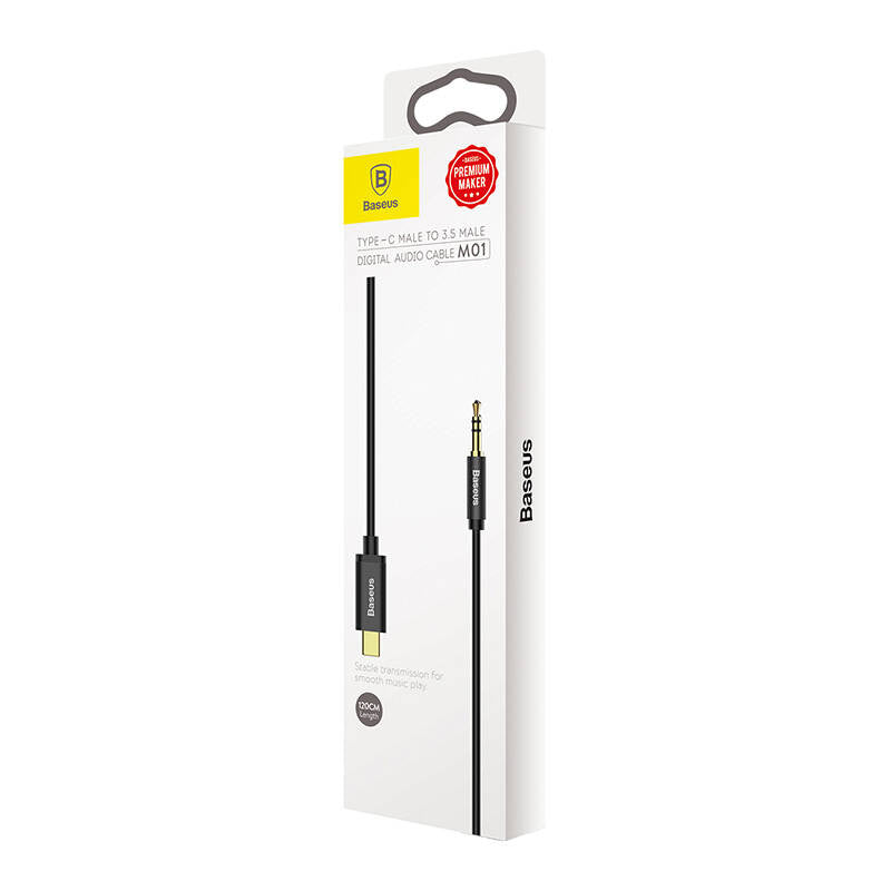Baseus Yiven Audio cable USB-C to mini jack 3,5mm, 1.2m (Black) - Product Image 6