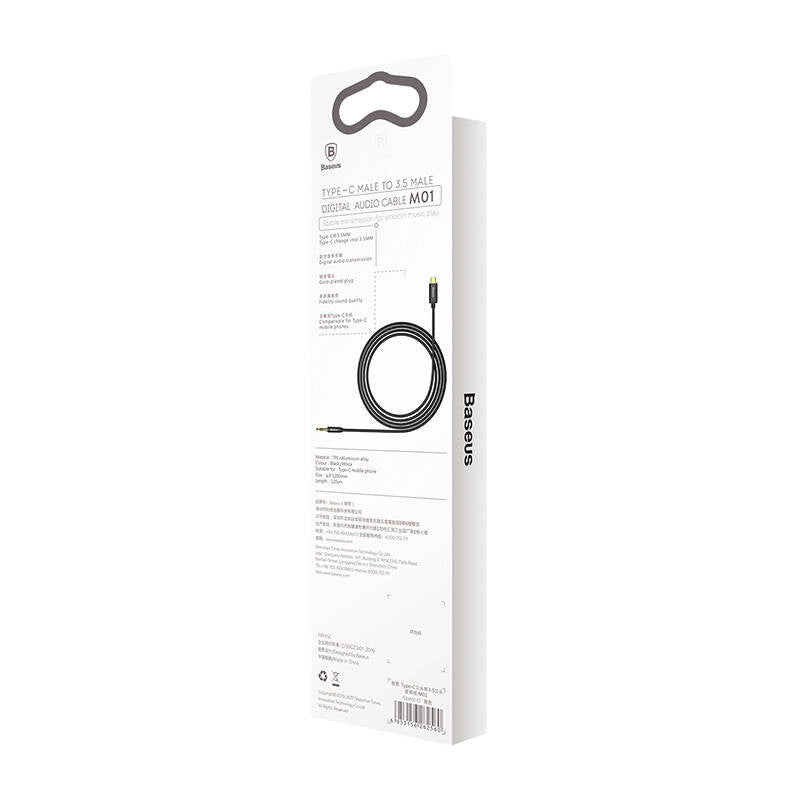 Baseus Yiven Audio cable USB-C to mini jack 3,5mm, 1.2m (Black) - Product Image 7