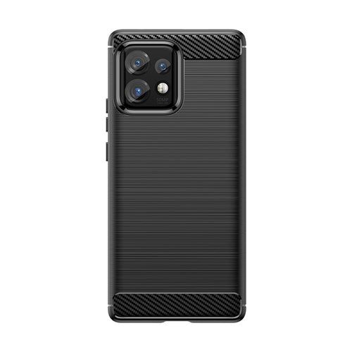 Carbon Case silicone case for Motorola Edge 40 Pro - black — Hurtel