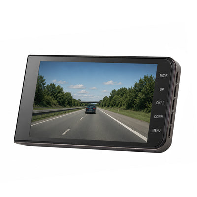 DVR979G Full HD G-sensor LCD car video recorder with reversing camera - beige — Hurtel