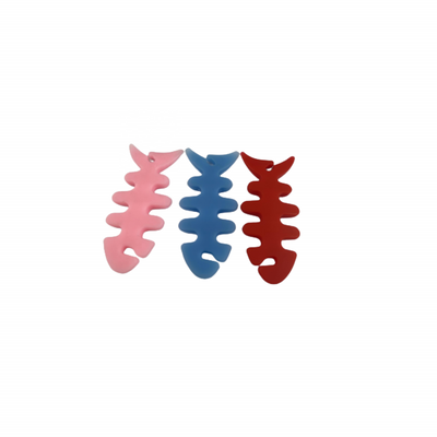 Fish-shaped headphone cable wrap - pink — Hurtel