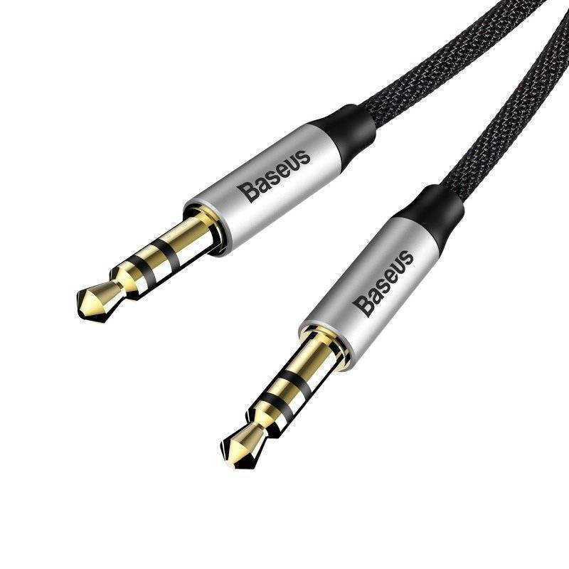 Baseus Yiven Audio Cable mini jack 3,5mm AUX, 1m (Black+Silver) - Product Image 4
