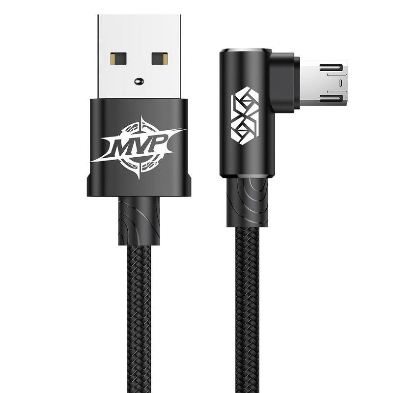 Baseus MVP Elbow Cable USB to micro USB 2A 1m - Black - Product Image 1