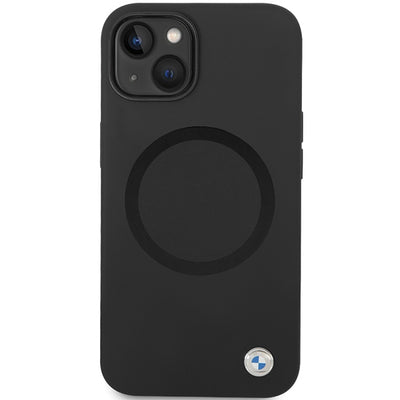 BMW BMHMP14SSILBK2 case for iPhone 14 - black Signature Liquid Silicone MagSafe