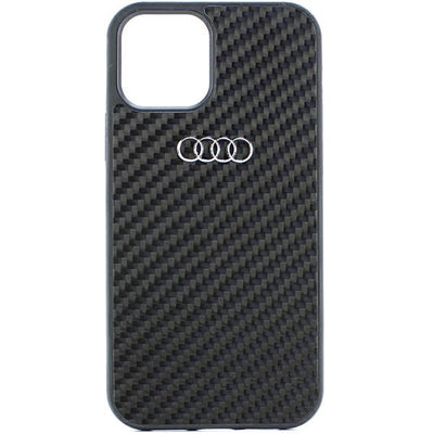Audi Carbon Fiber iPhone 12/12 Pro 6.1" black/black hardcase AU-TPUPCIP12P-R8/D2-BK