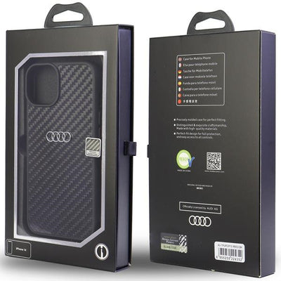 Audi Carbon Fiber iPhone 12/12 Pro 6.1" black/black hardcase AU-TPUPCIP12P-R8/D2-BK