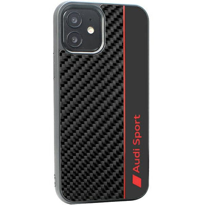 Audi Carbon Fiber Stripe iPhone 11 / Xr 6.1" black/black hardcase AUS-TPUPCIP11-R8/D1-BK