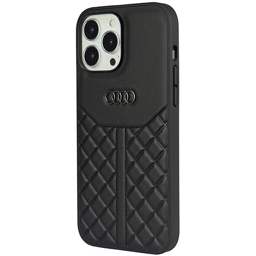 Audi Genuine Leather iPhone 13 Pro Max 6.7" black/black hardcase AU-TPUPPCIP13PM-Q8/D1-BK