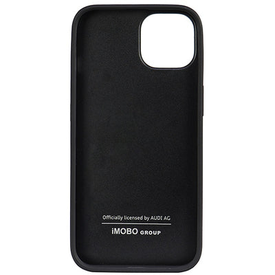 Audi Genuine Leather iPhone 14 6.1" black/black hardcase AU-TPUPPCIP14-Q8/D1-BK