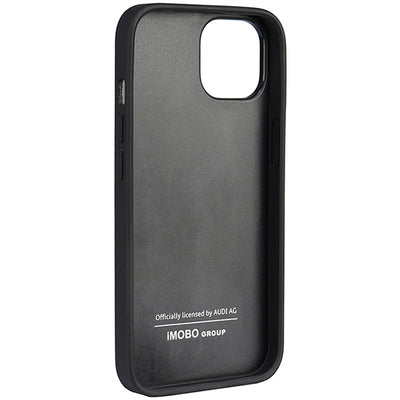 Audi Genuine Leather iPhone 14 6.1" black/black hardcase AU-TPUPPCIP14-Q8/D1-BK