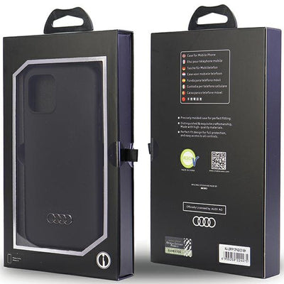 Audi Silicone Case iPhone 12/12 Pro 6.1" black/black hardcase AU-LSRIP12P-Q3/D1-BK