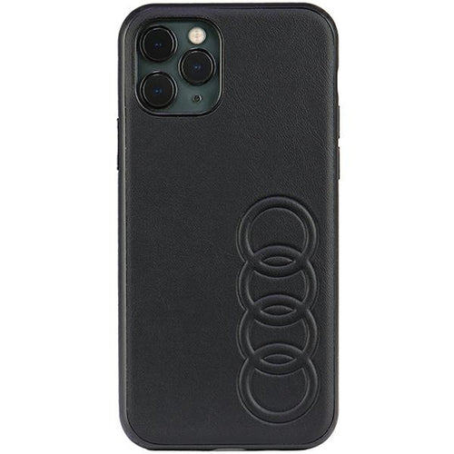Audi Synthetic Leather iPhone 11 Pro 5.8" black/black hardcase AU-TPUPPCIP11-TT/D1-BK
