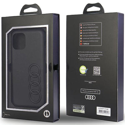 Audi Synthetic Leather iPhone 11 Pro 5.8" black/black hardcase AU-TPUPPCIP11-TT/D1-BK