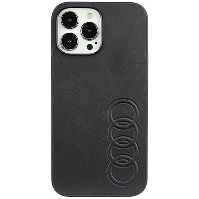 Audi Synthetic Leather iPhone 13 Pro Max 6.7" black/black hardcase AU-TPUPPCIP13PM-TT/D1-BK