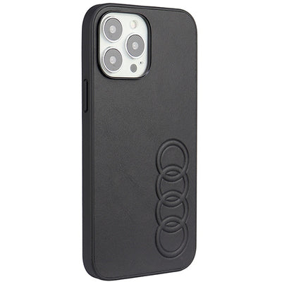 Audi Synthetic Leather iPhone 13 Pro Max 6.7" black/black hardcase AU-TPUPPCIP13PM-TT/D1-BK