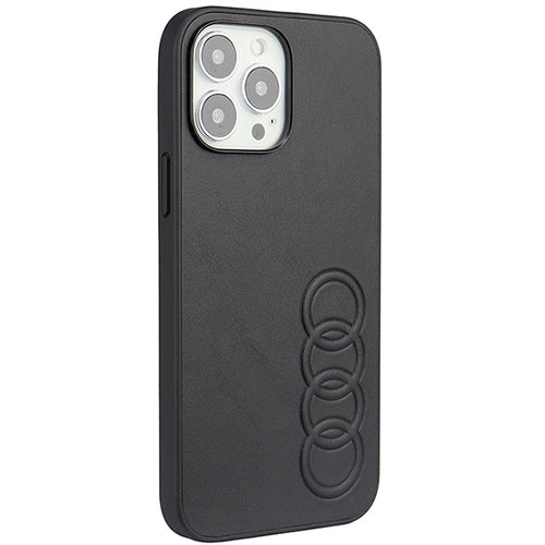 Audi Synthetic Leather iPhone 13 Pro Max 6.7" black/black hardcase AU-TPUPPCIP13PM-TT/D1-BK