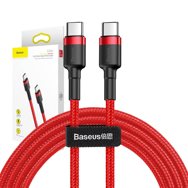 Baseus Cafule Cable USB-C PD 2.0 QC 3.0 60W 1m (Red) - Product Image 7