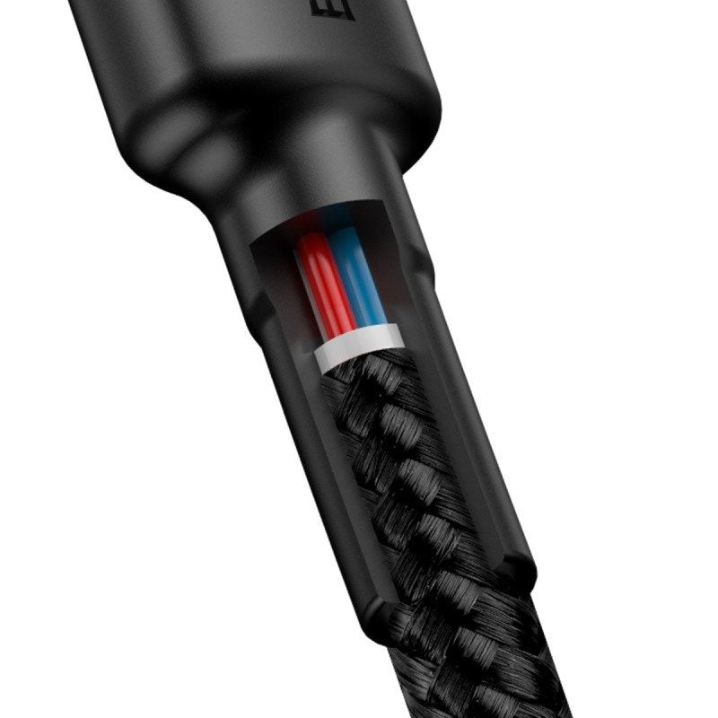 Baseus Cafule Cable USB-C PD 2.0 QC 3.0 60W 1m (Black+Gray) - Product Image 5