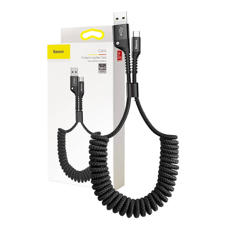 Baseus Spring-loaded USB-C cable 1m 2A (Black) - Product Image 8