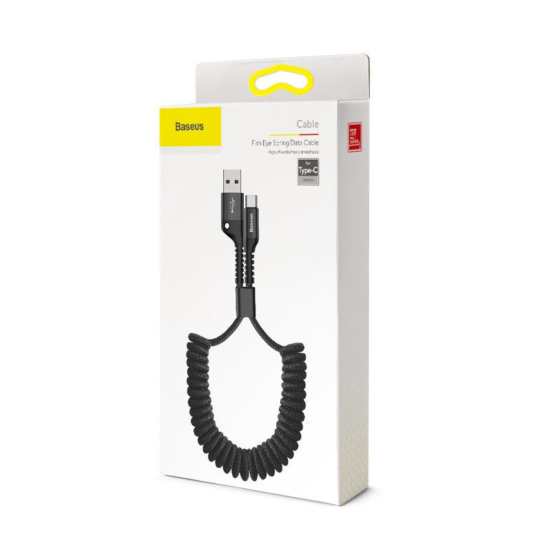 Baseus Spring-loaded USB-C cable 1m 2A (Black) - Product Image 7