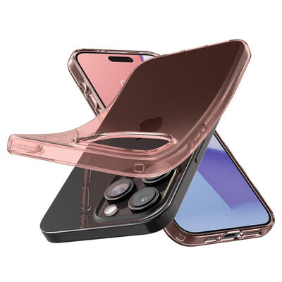 Spigen Crystal Flex Case for iPhone 15 Pro Max - Pink/Transparent