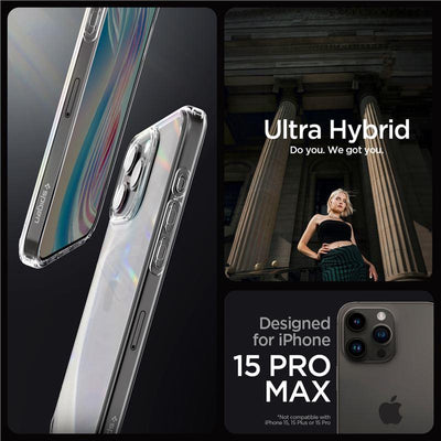 Spigen Crystal Hybrid Case for iPhone 15 Pro Max - Clear