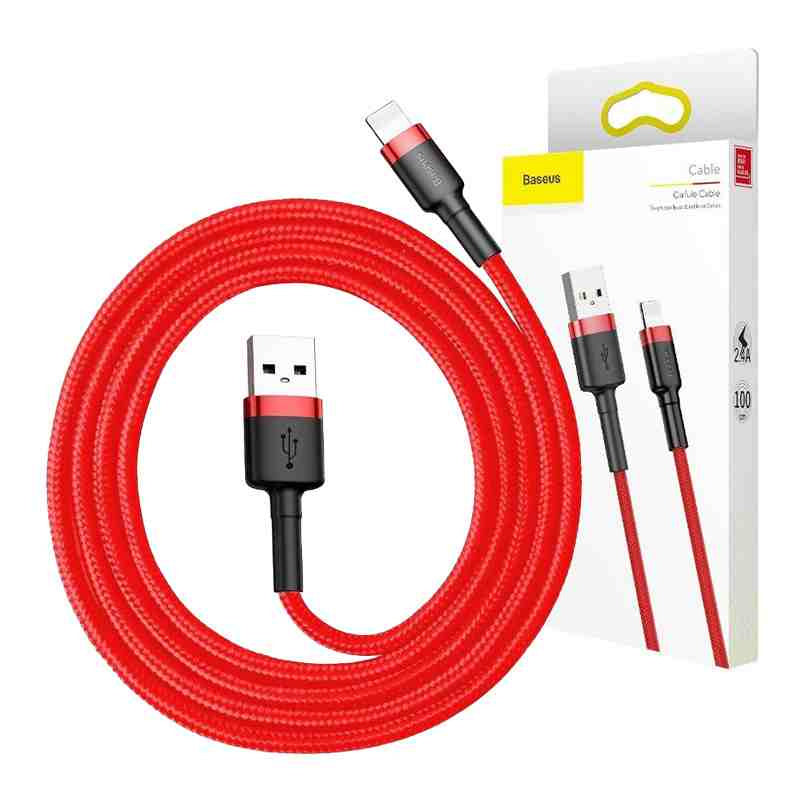 Baseus Cafule USB Lightning Cable 2,4A 0,5m (Red) - Product Image 8