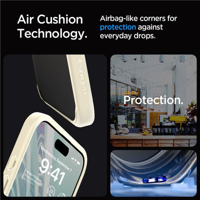 Spigen Crystal Hybrid Case for iPhone 15 Pro Max - Clear Beige