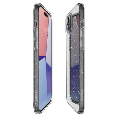 Spigen Liquid Crystal iPhone 15 Plus Case - Clear Glitter