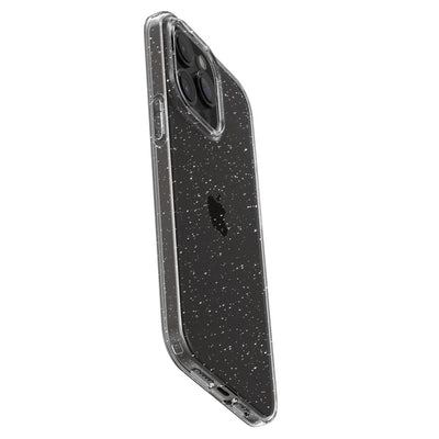 Spigen Liquid Crystal iPhone 15 Pro Max Case - Clear Glitter